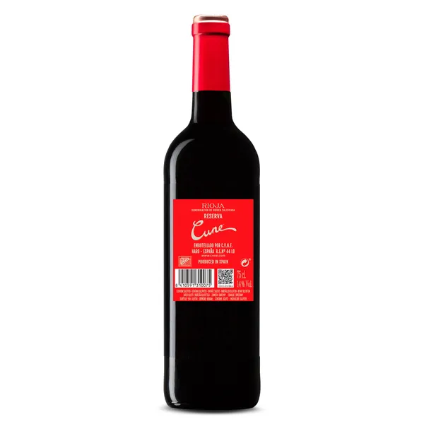 Vino tinto reserva D.O. Rioja Cvne botella 75 cl 2