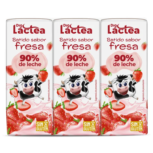 Batido de fresa Dia Láctea 3 x 200 ml 2