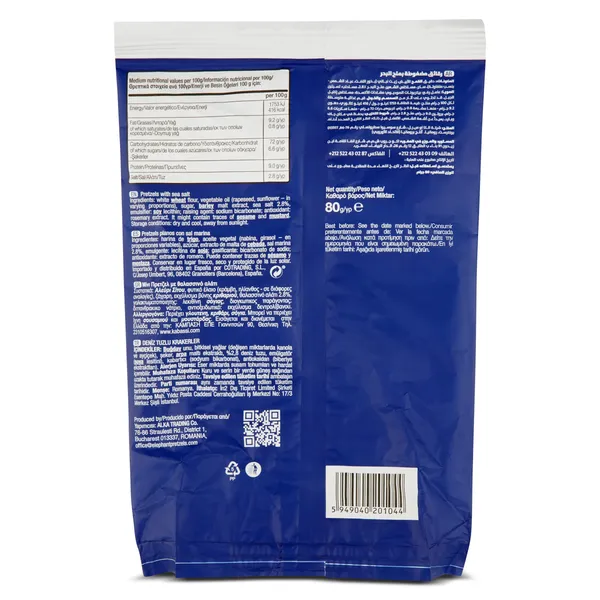 Pretzels con sal marina Elephant 80 g 4