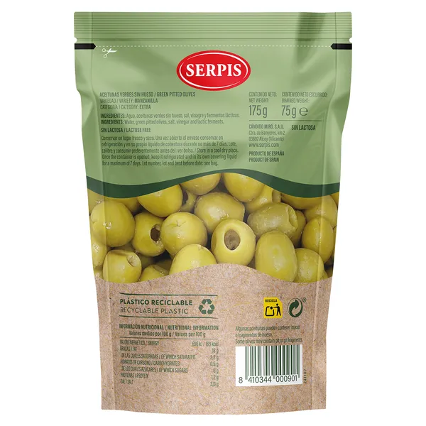 Aceitunas sin hueso Serpis 75 g 3