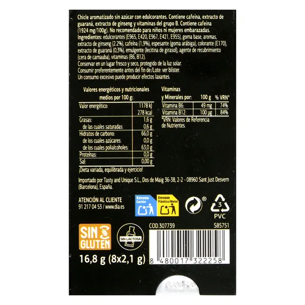 Chicles energy Dia El diablo 16,8 g 4