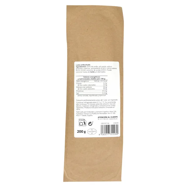 Lomo embuchado ya cortado Dia Nuestra Alacena 200 g 3