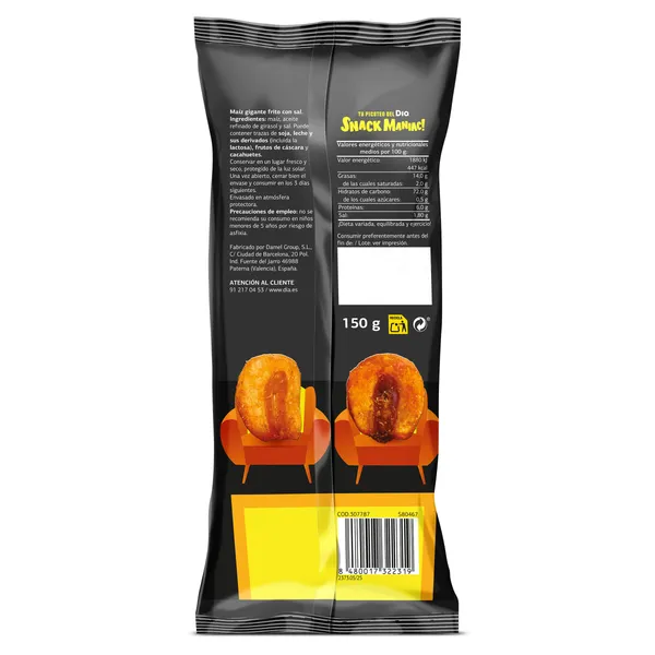 Maíz frito gigante Dia Snack Maniac 150 g 2