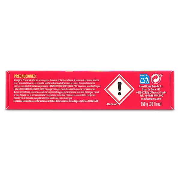 Detergente en tiras color protect Asevi 30 lavados 4