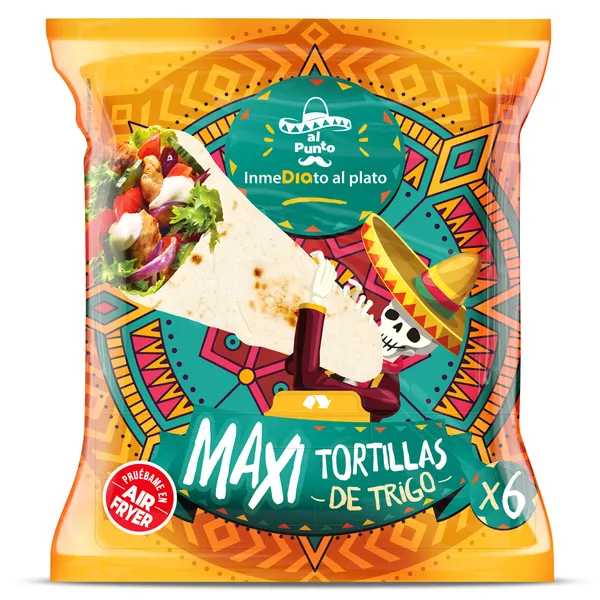 Tortillas de trigo maxi Dia Al Punto 360 g