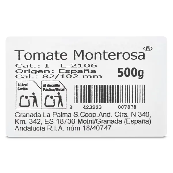 Tomate Monterosa bandeja 500 g 5