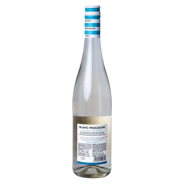 Vino blanco dulce sin alcohol Pescador 75 cl 2