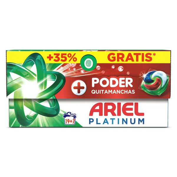 Detergente en cápsulas quitamanchas Ariel 26 lavados 2