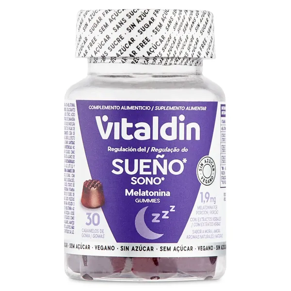 Gominolas de melatonina Vitaldin frasco 30 unidades