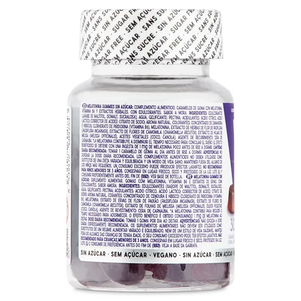 Gominolas de melatonina Vitaldin frasco 30 unidades 3