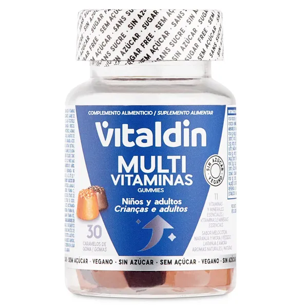 Gominolas de multivitaminas Vitaldin frasco 30 unidades 2
