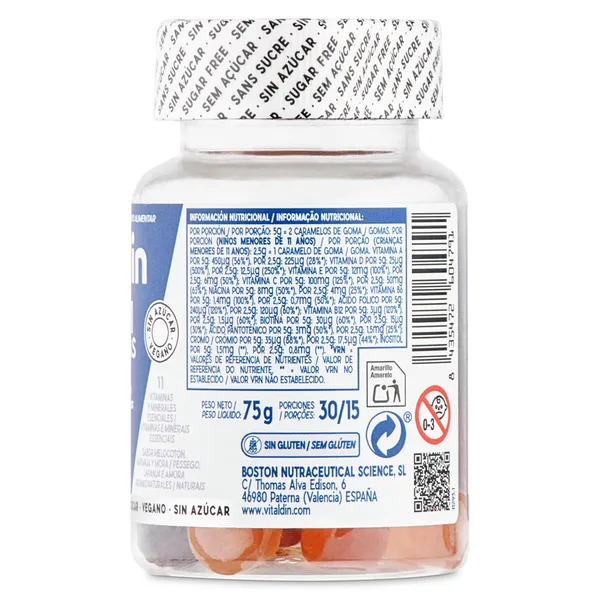 Gominolas de multivitaminas Vitaldin frasco 30 unidades 3