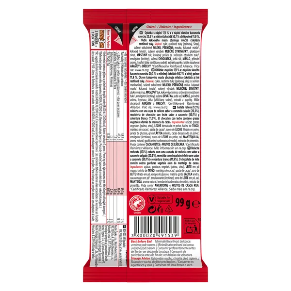 Barritas de galleta salted caramel Kit Kat 99 g 4