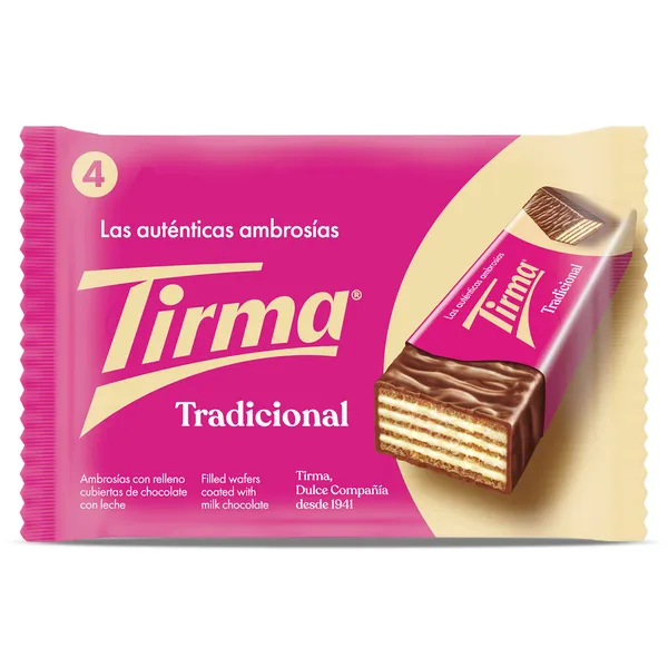 Ambrosías recubiertas de chocolate con leche Tirma bolsa 86 g