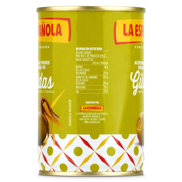 Aceitunas rellenas de gilda La española 130 g 4