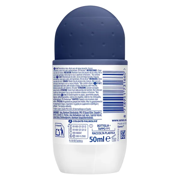 Desodorante roll-on active control 72h Sanex men 50 ml 3