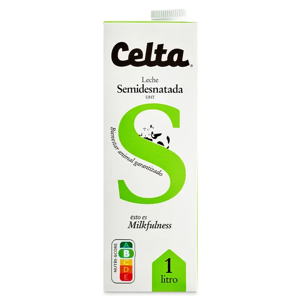 Leche semidesnatada Celta brik 1 l 2