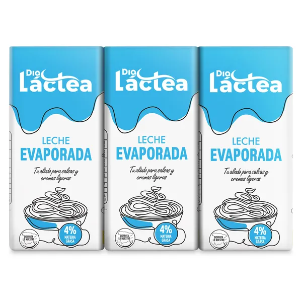 Leche evaporada Dia Láctea 3 x 200 ml 2