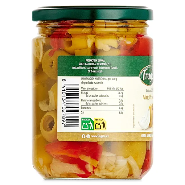 Aceitunas gordal sin hueso picantes Fragata 200 g 4