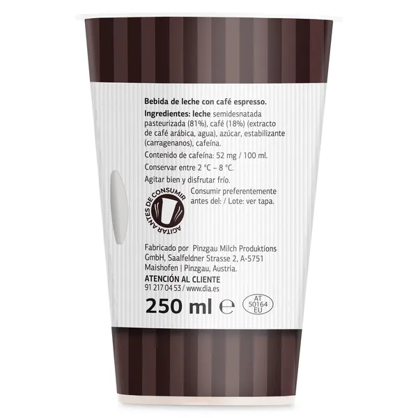 Café latte espresso Dia Arom'arte 250 ml 4