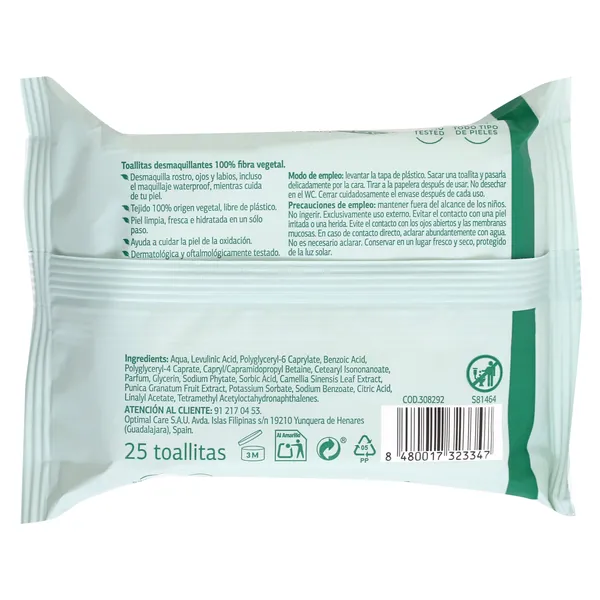 Toallitas desmaquillantes waterproof Dia Imaqe 25 unidades 4