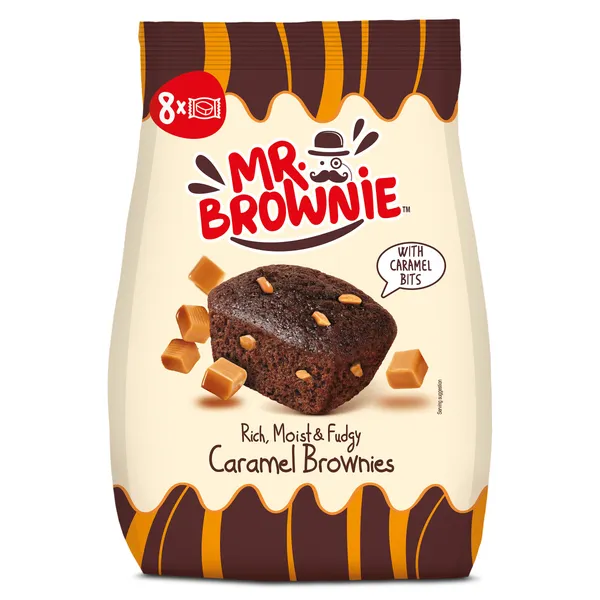 Brownies con pepitas de caramelo Mr.brownie bolsa 200 g 2