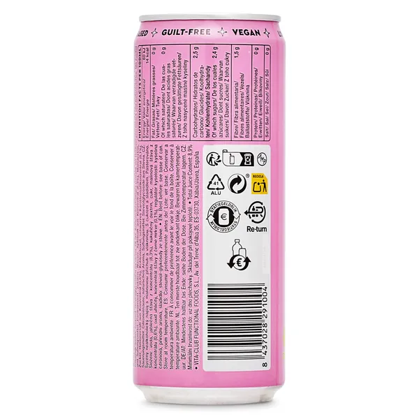 Refresco de frambuesa Vitaclub lata 33 cl 3
