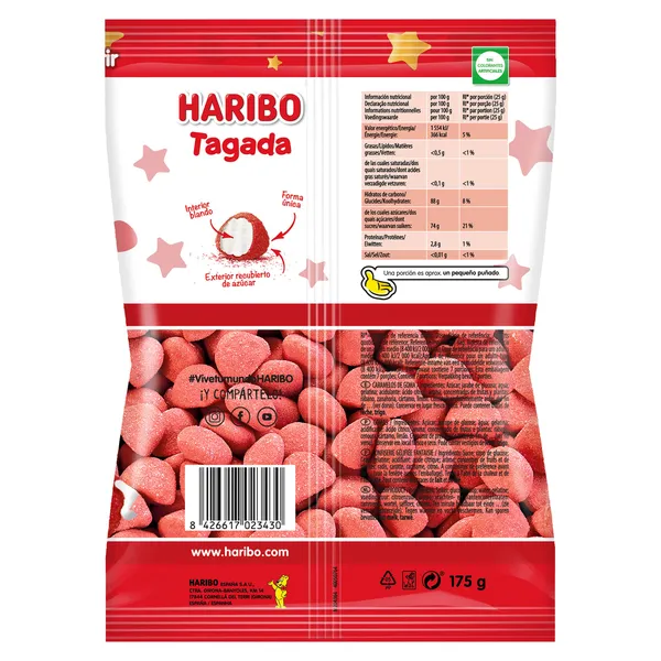 Golosinas tagada Haribo bolsa 175 g 3