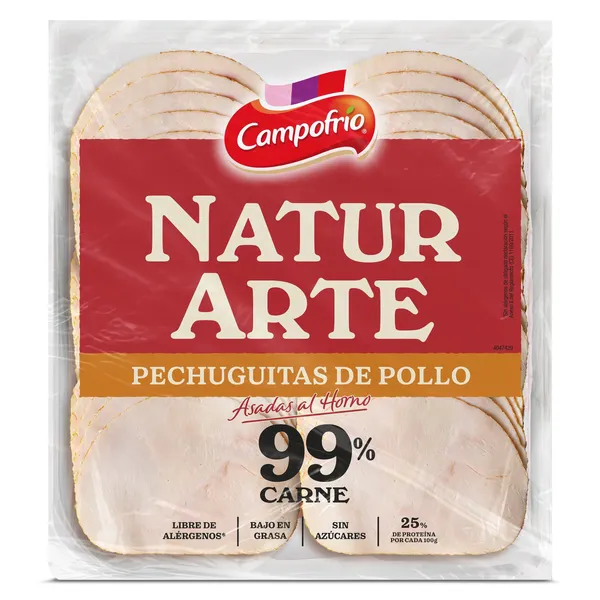 Pechuguitas de pollo 99% Campofrío 90 g 2
