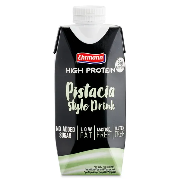 Batido alto en proteínas sabor pistacho Ehrmann brik 330 ml 2