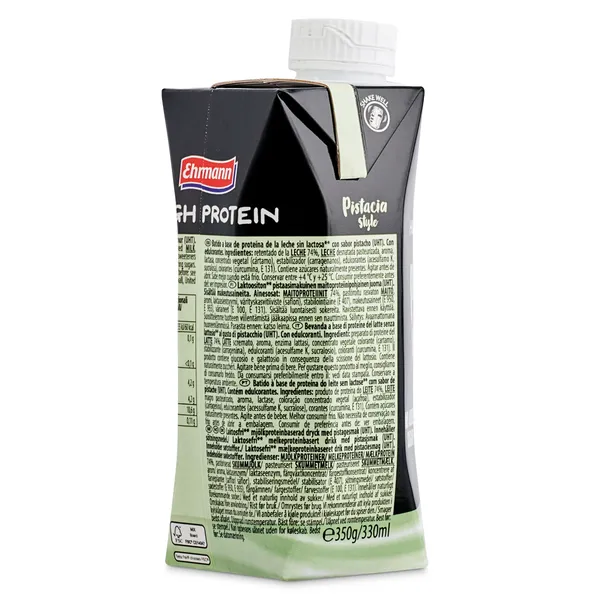 Batido alto en proteínas sabor pistacho Ehrmann brik 330 ml 4