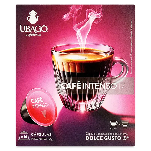 Café en cápsulas intenso Ubago caja 16 unidades 2
