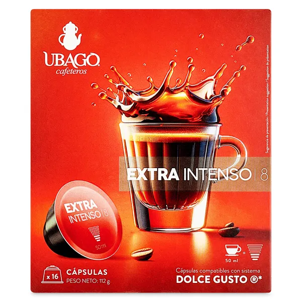 Cápsulas de café extra intentso Ubago 16 unidades 2