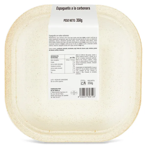 Espaguetis carbonara 350 g 2