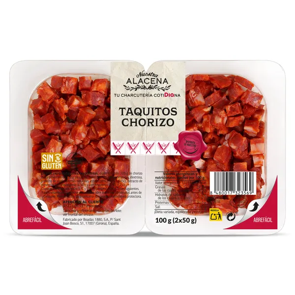 Taquitos de chorizo Dia Nuestra Alacena 2 x 50 g 3