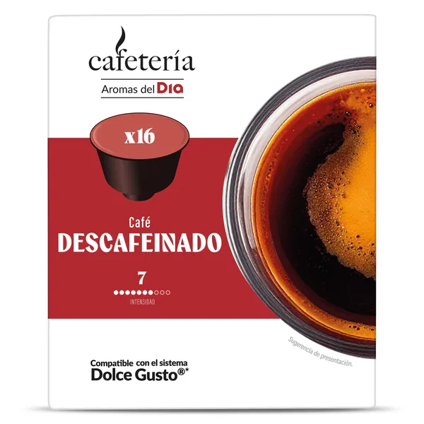 Cápsulas de café descafeinado Dia Cafetería 16 unidades 2