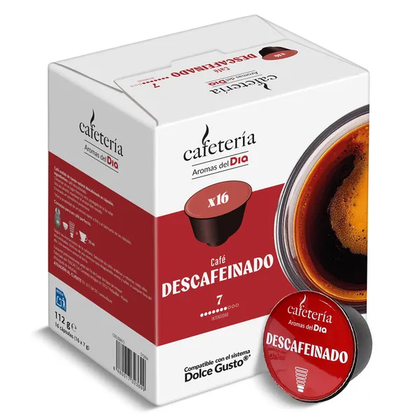 Cápsulas de café descafeinado Dia Cafetería 16 unidades 3