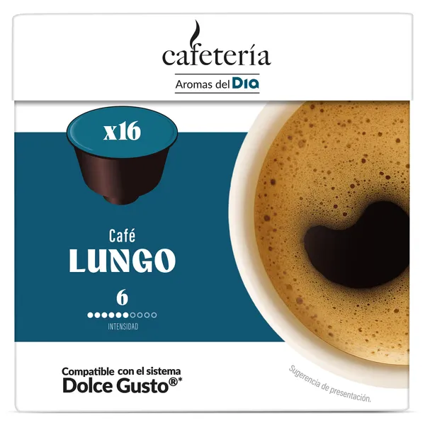 Cápsulas de café lungo Dia Cafetería 16 unidades 2