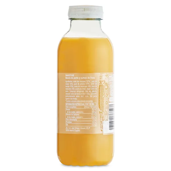 Smoothie manzana, mango y maracuyá 100% natural Don Simón botella 330 ml 2