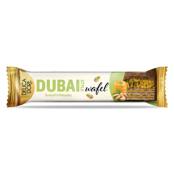 Chocolate relleno de pistacho Dubai Delicadore 40 g 2