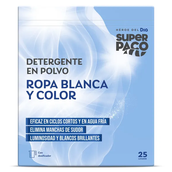 Detergente en polvo Dia Super Paco 25 lavados 2