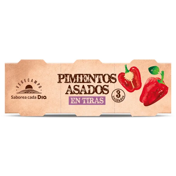 Pimientos asados en tiras Dia Vegecampo 3 x 60 g 3