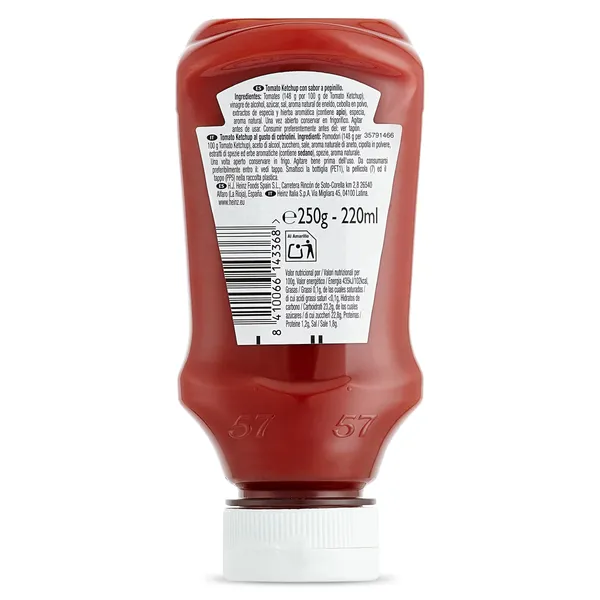 Ketchup sabor pepinillos Heinz 250 g 3