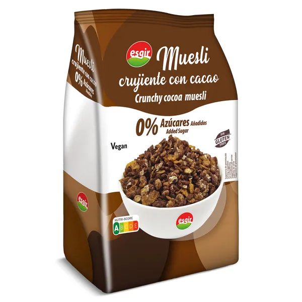 Muesli crujiente con cacao sin gluten Esgir 300 g 3