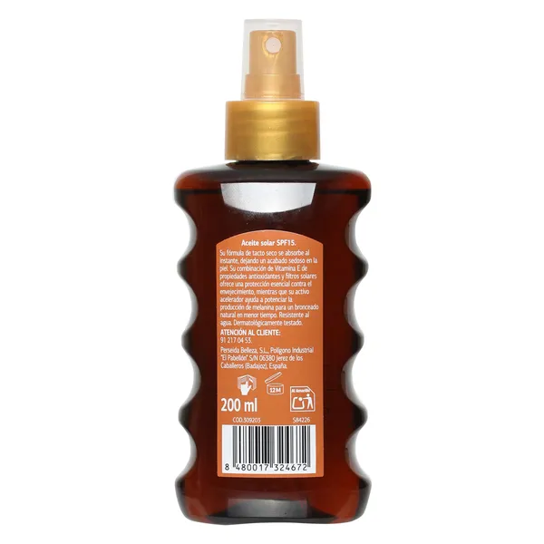 Aceite solar seco en spray SPF15 Dia Imaqe 200 ml 2