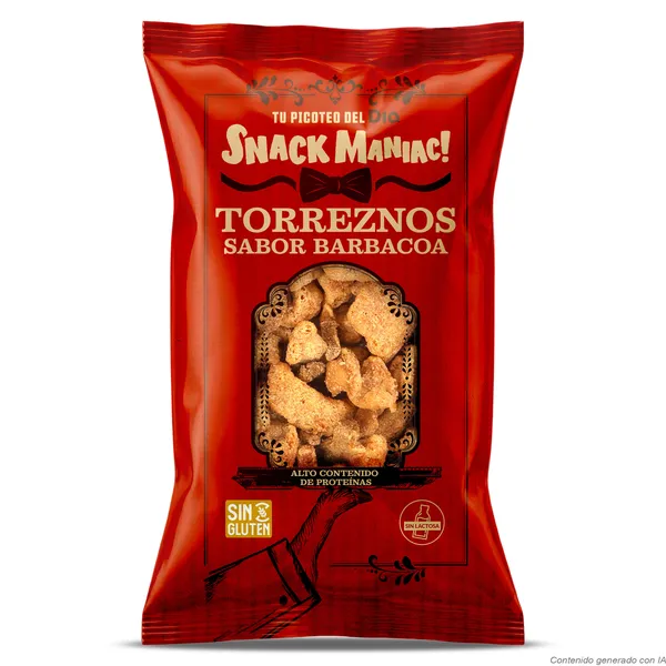 Torreznos sabor barbacoa Dia Snack Maniac 100 g 2