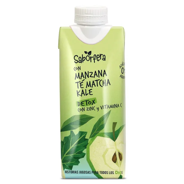 Bebida de zumo con té matcha detox Dia Saborfera 330 ml 2