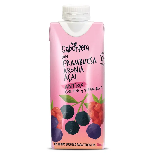 Bebida de zumo con frambuesa antiox Dia Saborfera 330 ml 2
