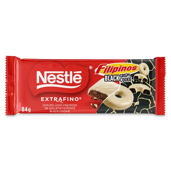 Chocolate con leche relleno de galleta filipinos Nestlé Extrafino 84 g