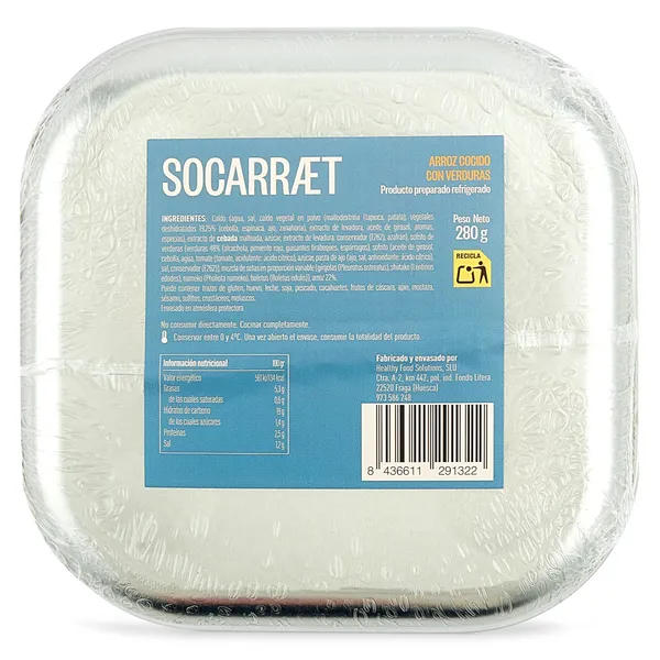 Arroz cocido con verduras Socarraet 280 g 4